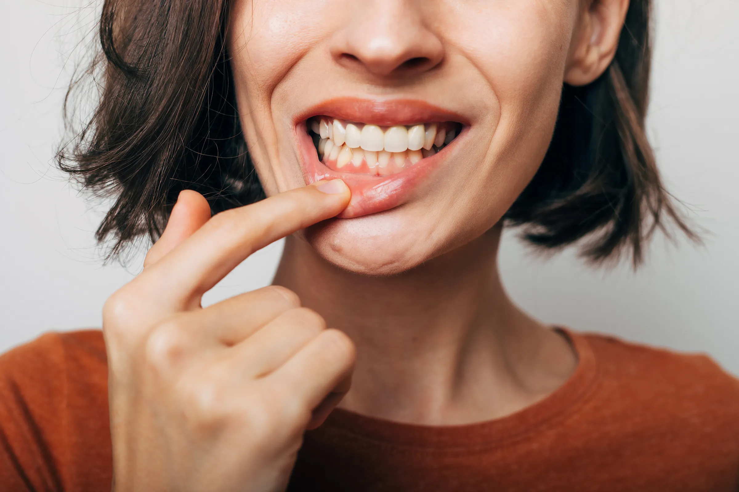Patient healing after a crown lengthening procedure