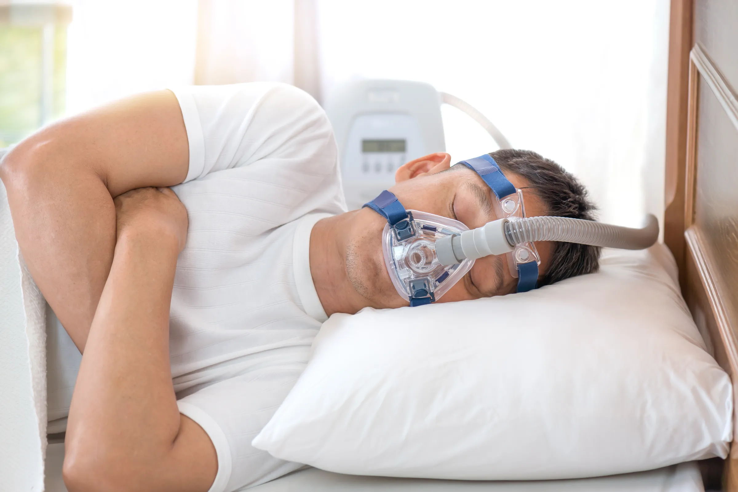 Patient being fitted for a sleep apnea oral appliance