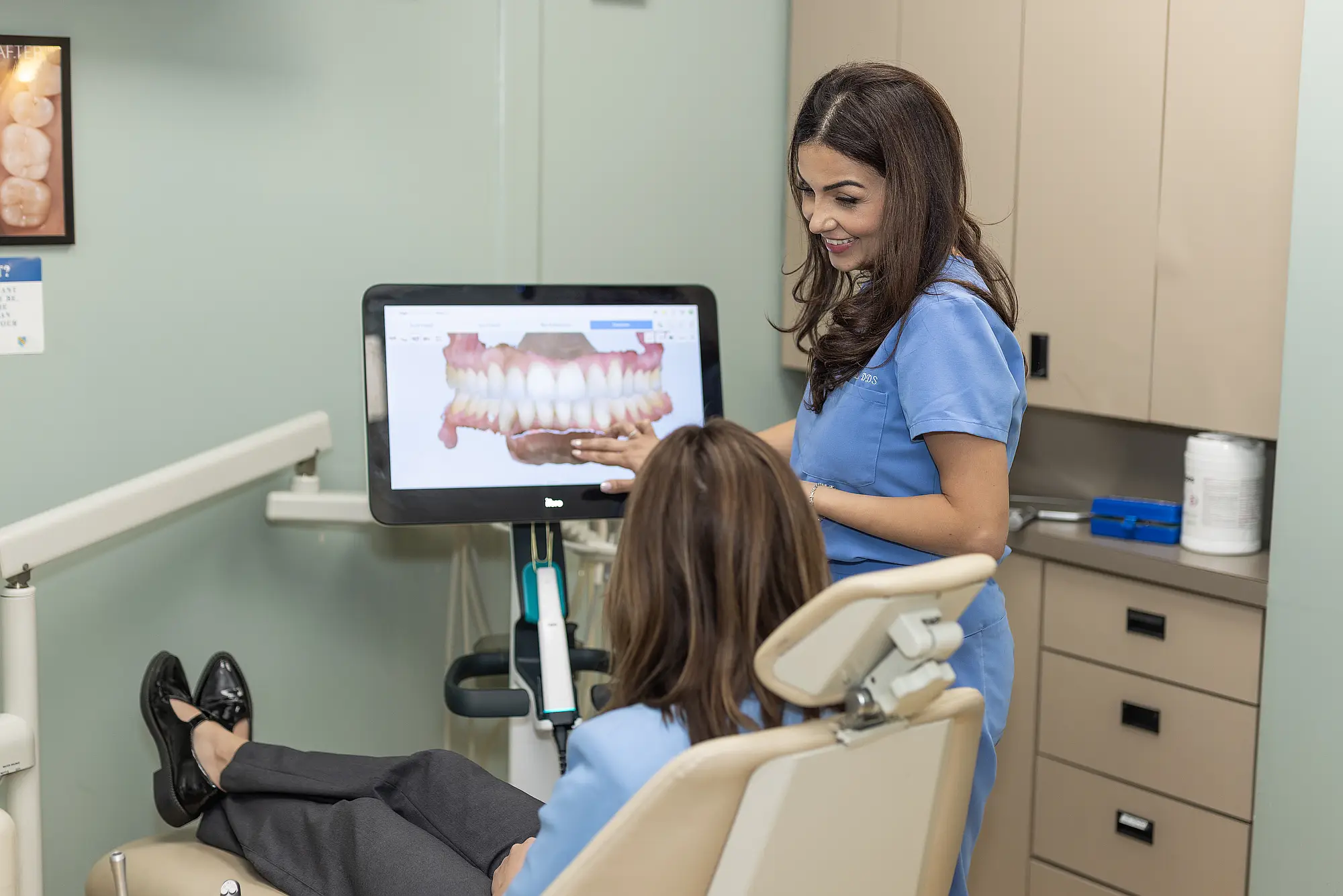 Patient practicing thorough at-home oral hygiene