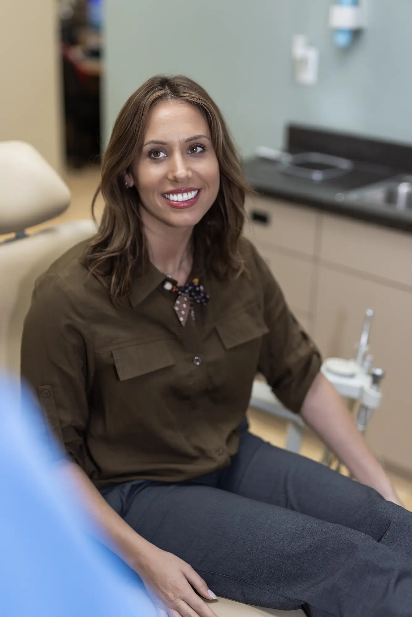 Patient healing after a crown lengthening procedure